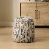 Multi Color Ottoman with Storage
