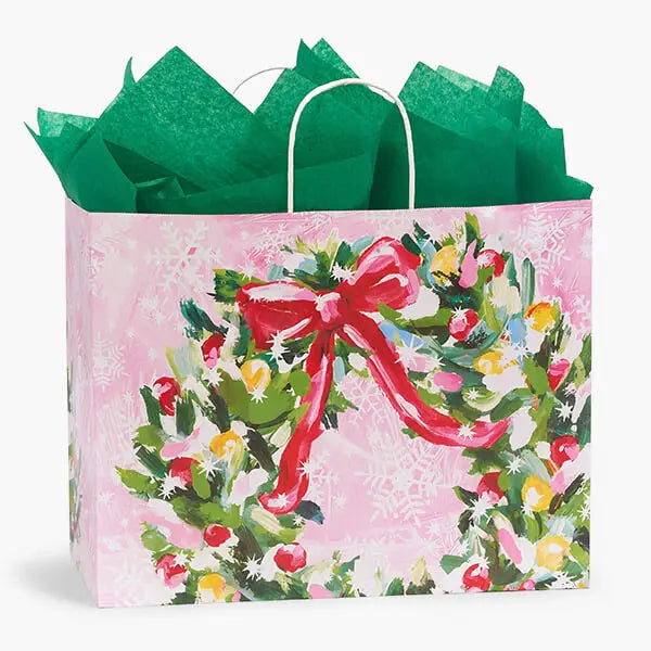 Pink Christmas Gift Bags