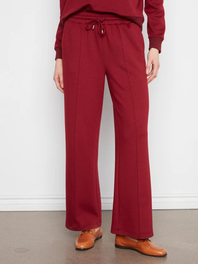 Wide Leg Pin Tuck Pants W/Elasticated Waist