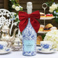 Red Linen Beau Bottle Bow