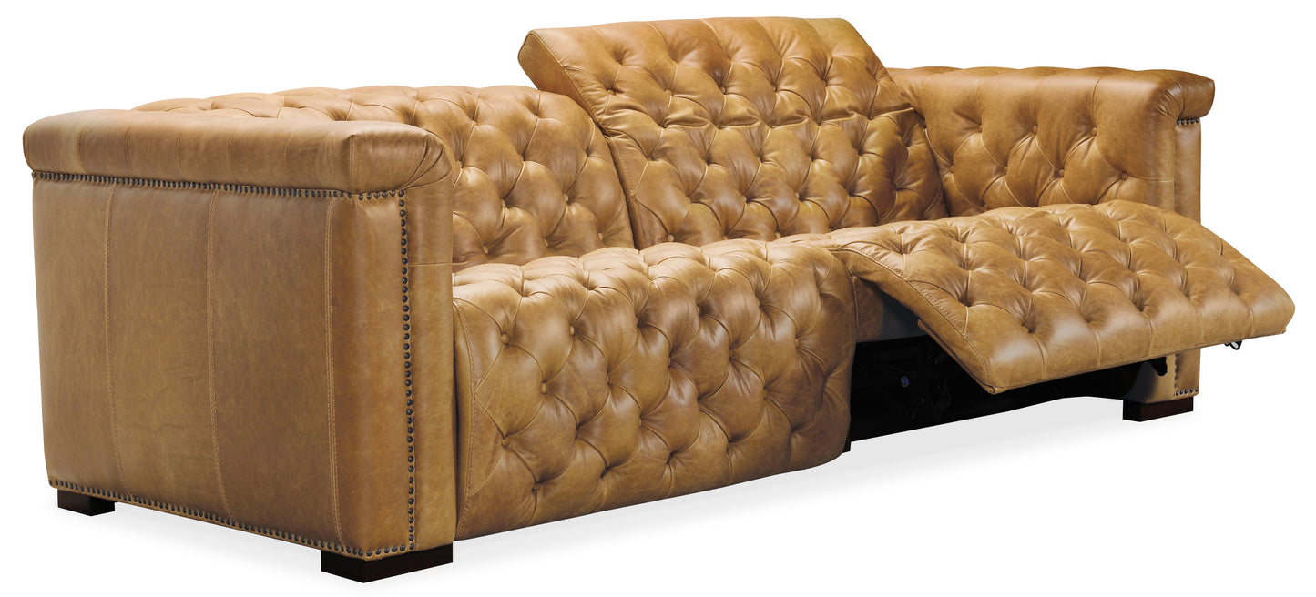 Savion 2 over 2 Sofa with Power Recline & Power Headrest