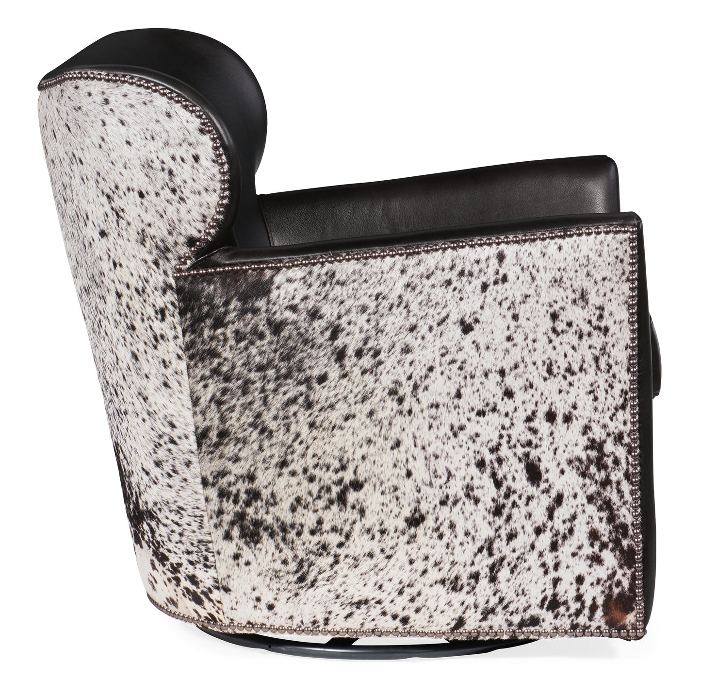 Kato Leather Swivel Chair with Salt Pepper HOH