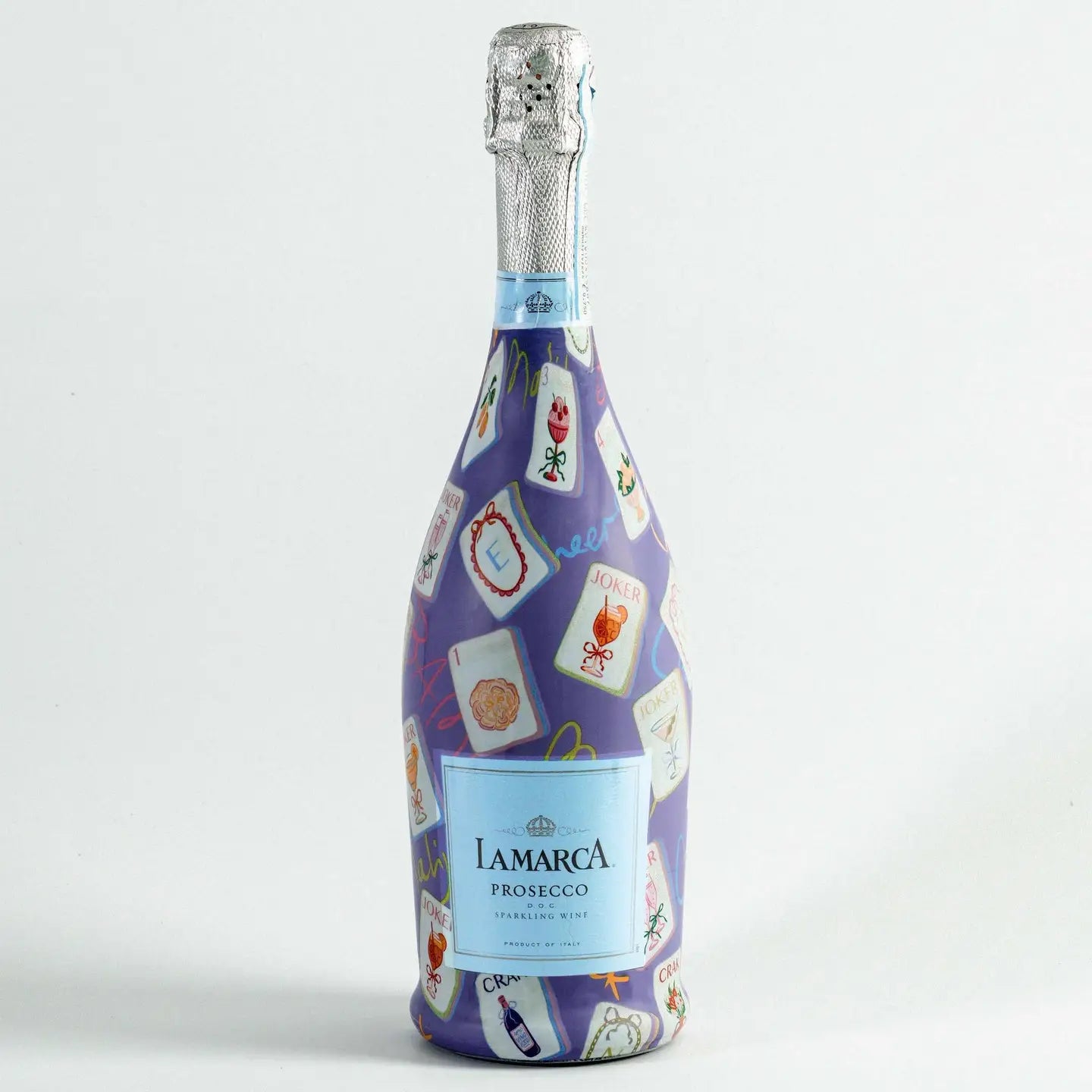 Purple Mahjong Bottle Wrap