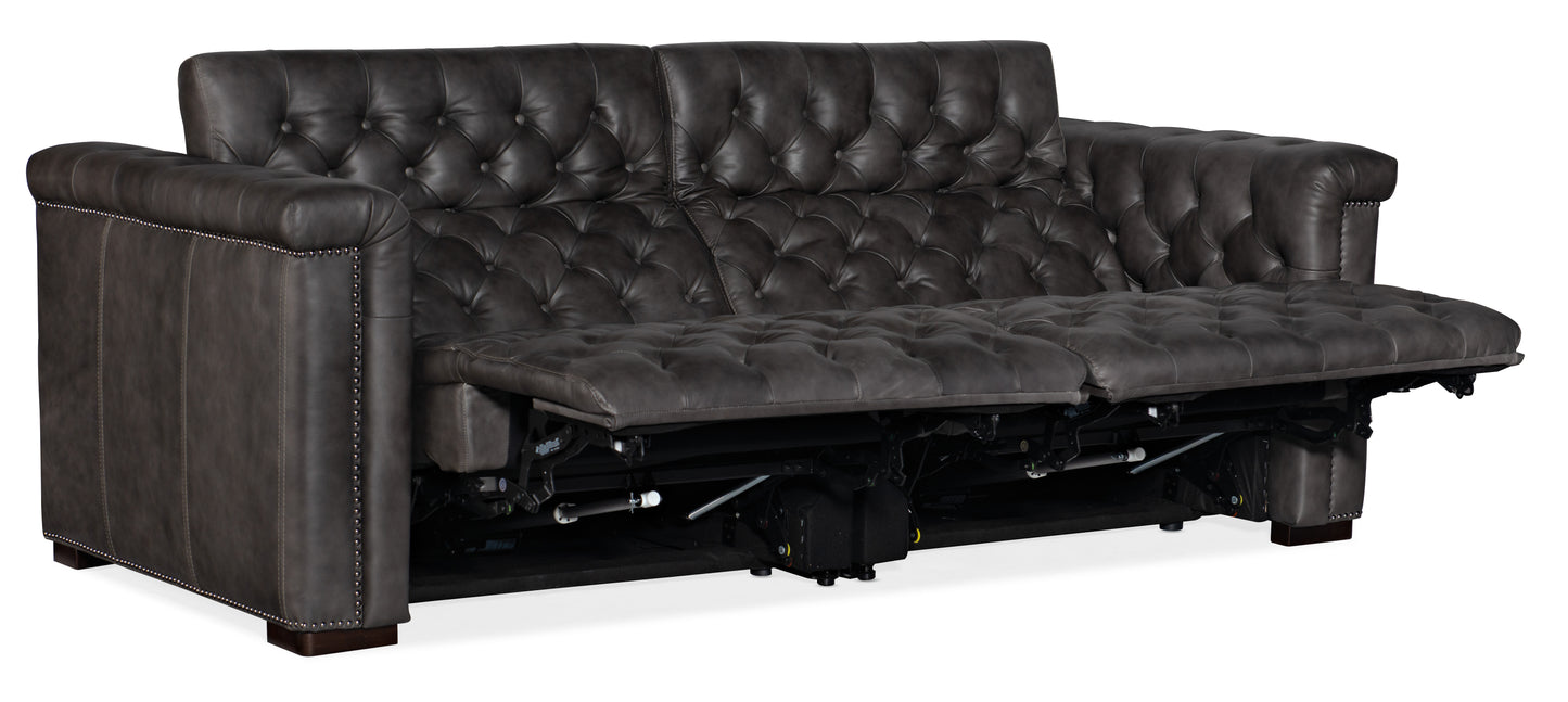 Savion 2 over 2 Sofa with Power Recline & Power Headrest