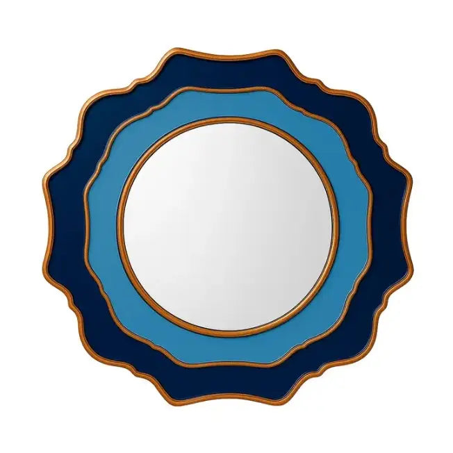 Navy Ornate Mirror