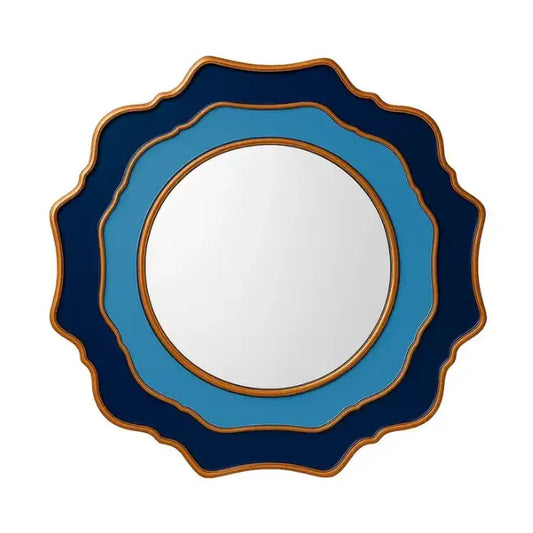 Navy Ornate Mirror