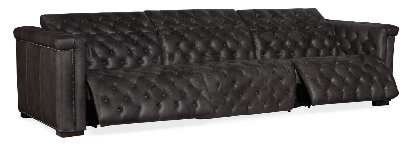Savion Grandier Power Recliner Sofa with Power Headrest
