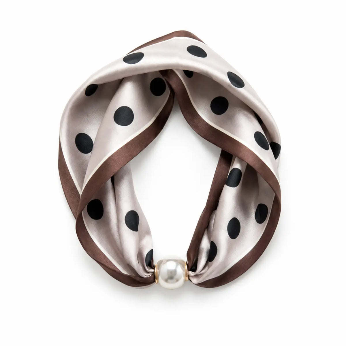 Ellison+Young Satin Scarf & Magnetic Clasp