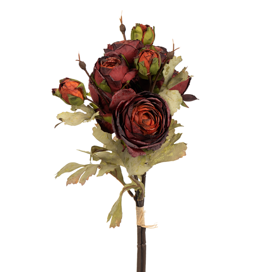 16" Burgundy Ranunculus