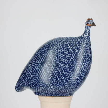 French Guinea Fowl Mat Blue
