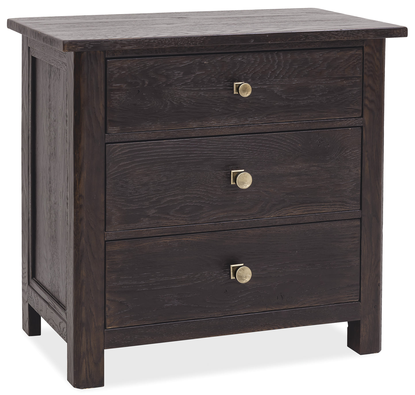 Driftwood Three-Drawer Nightstand