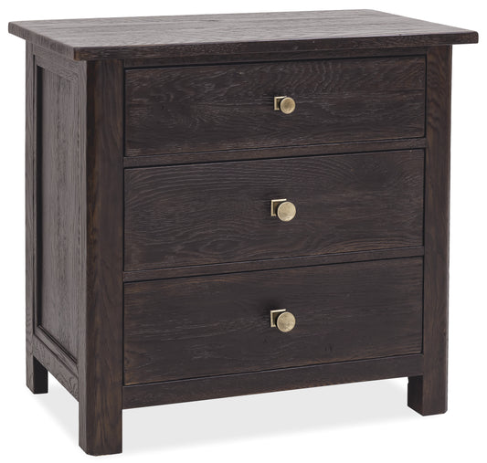 Driftwood Three-Drawer Nightstand