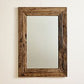 Recycled Rectangle Wood Framed Mirror