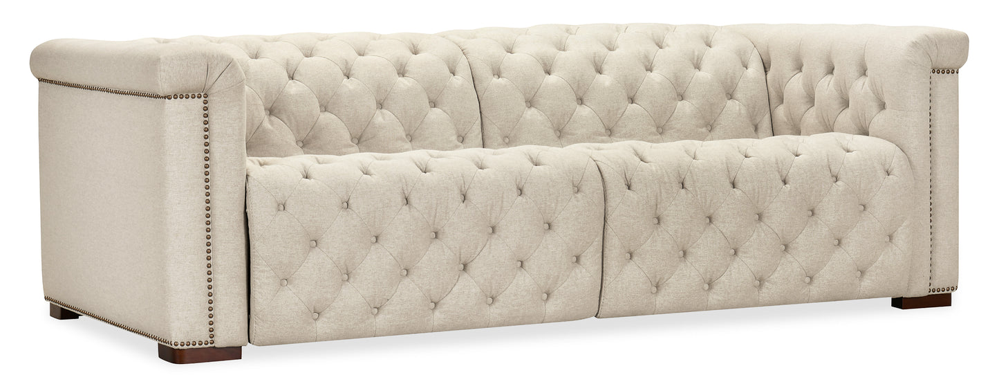 Savion Deux Sofa with Power Recliners and Power Headrests