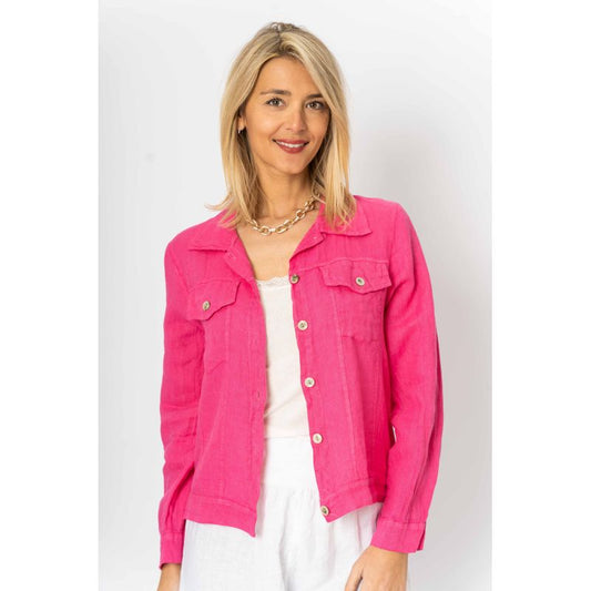 Linen Jacket Fuchsia L/XL
