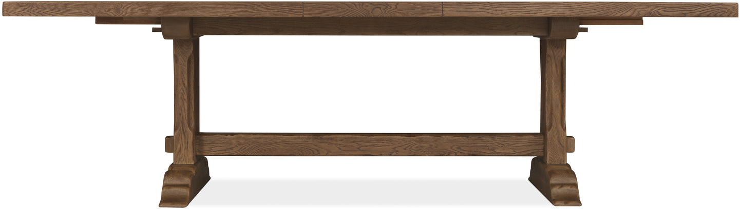 Driftwood Rectangle Dining Table with Two 20-inch Leaves
