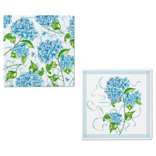 Hydrangea Allover Coasters Set of 2