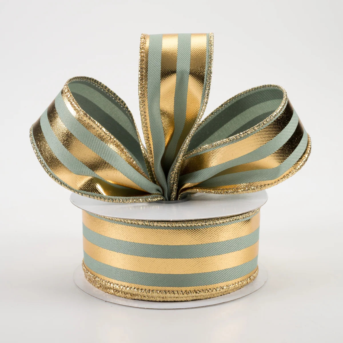 Sage Green & Gold Ribbon