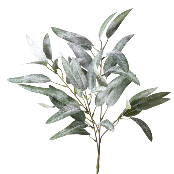 36" Iced Weeping Eucalyptus Spray