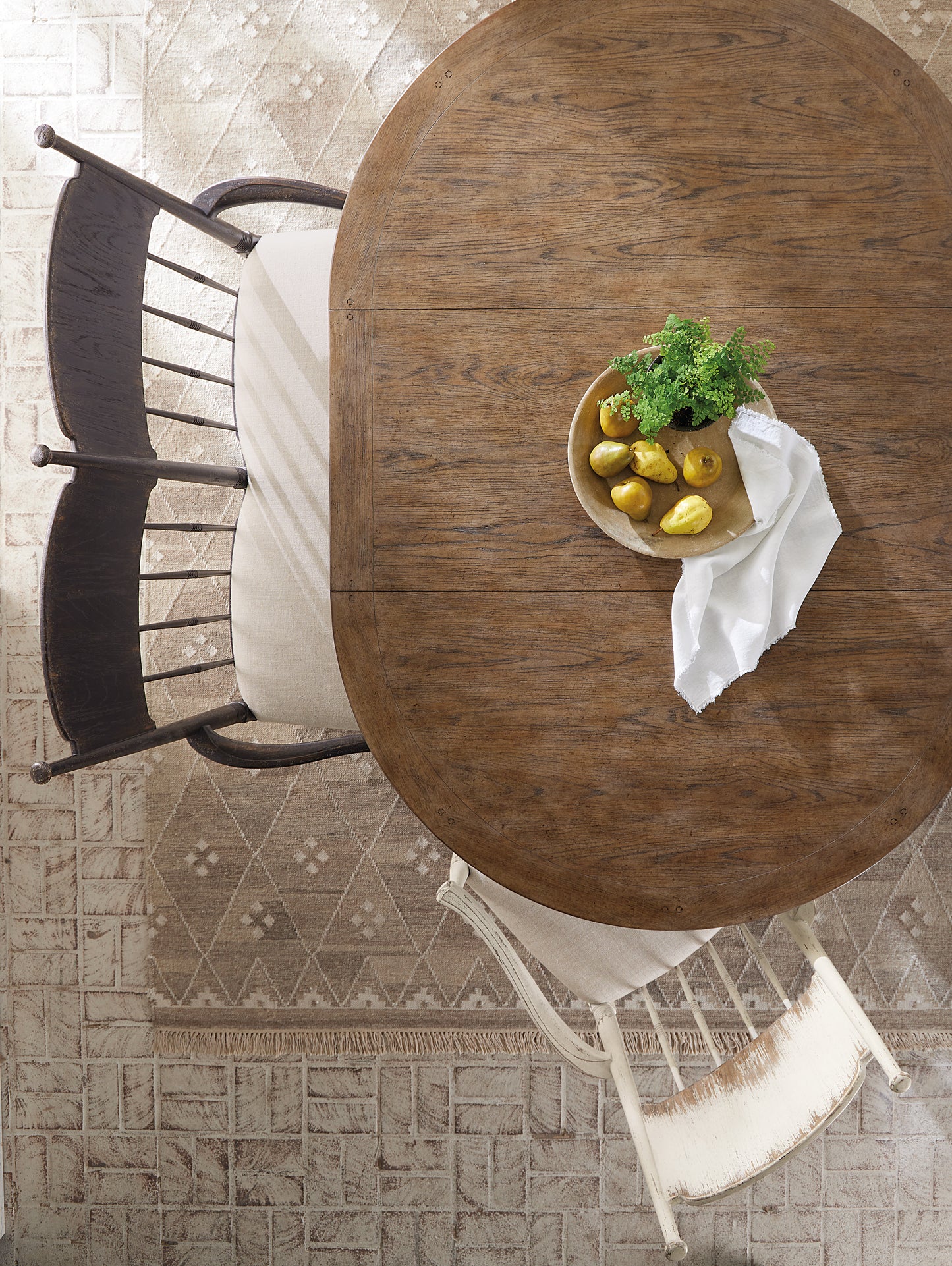 Americana Upholstered Seat Arm Chair