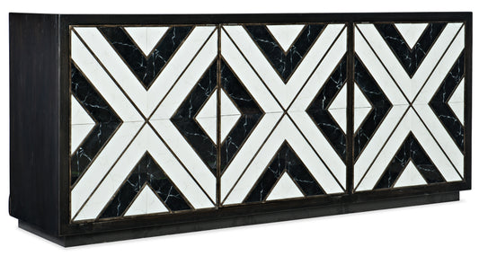 Sanctuary Noir Et Blanc Entertainment Console