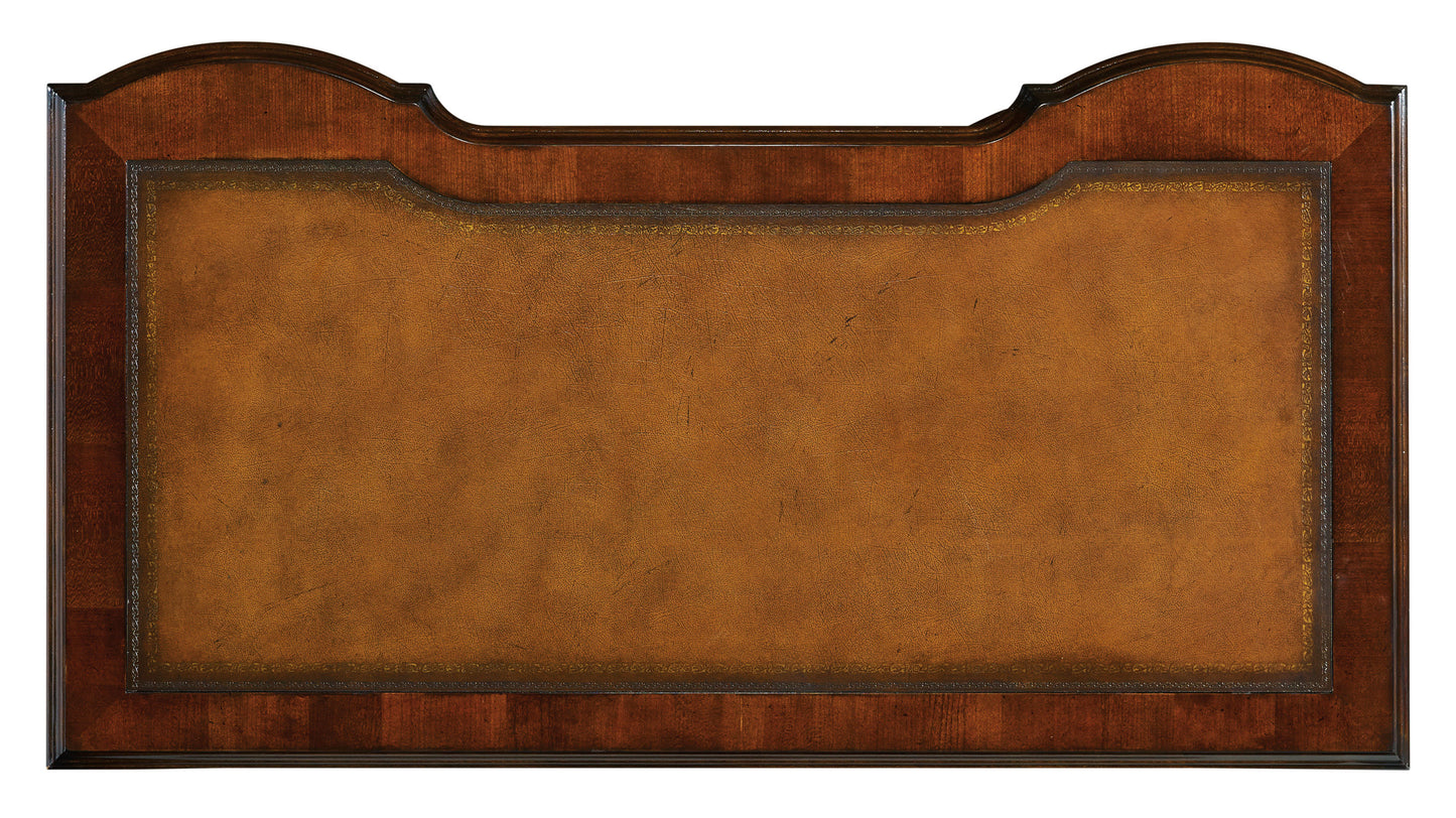 Cherry Knee-Hole Desk-Bow Front