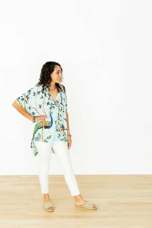 Peacock Paradise Tunic One Size