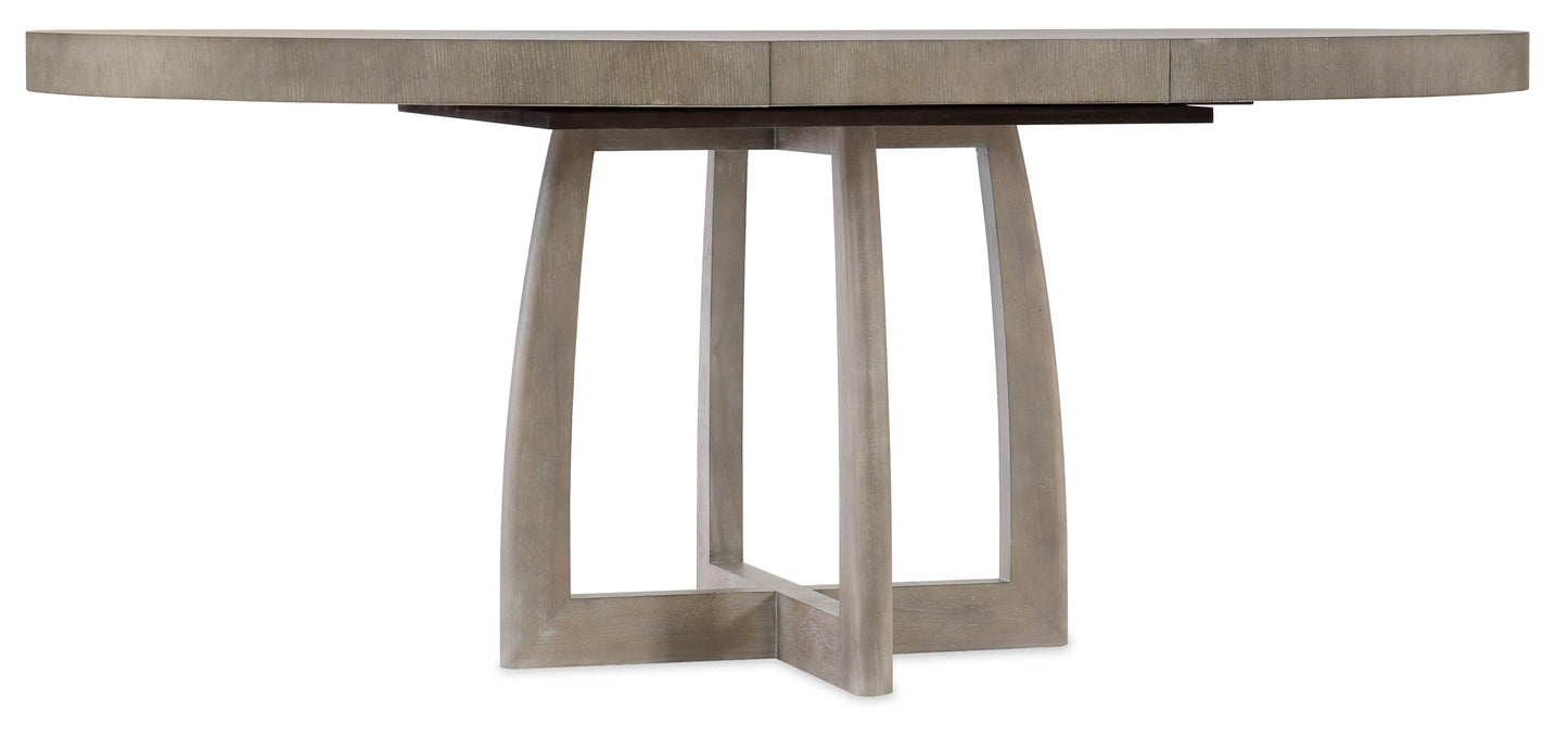 Affinity 48in Round Pedestal Dining Table with 1-18in Leaf