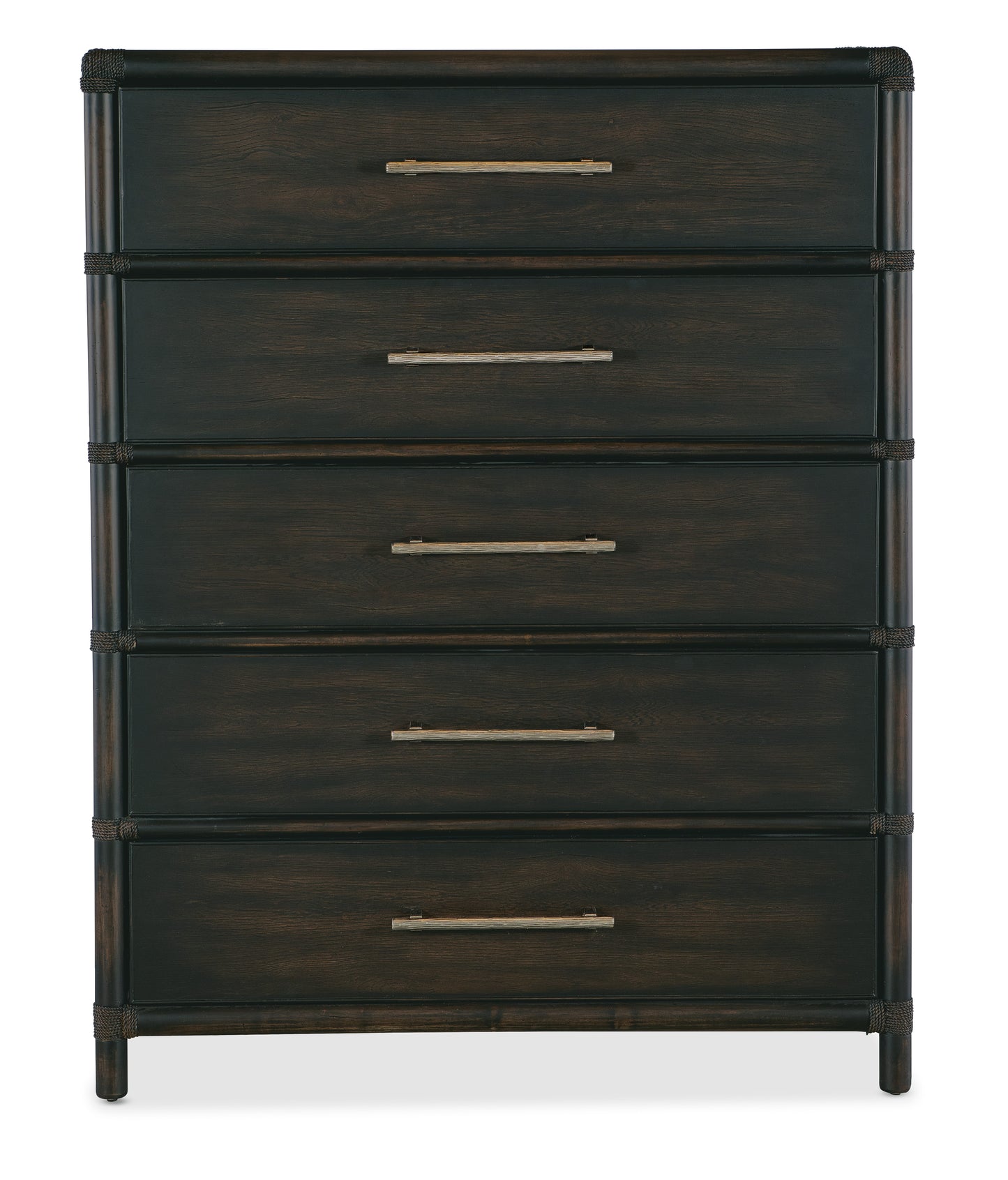 Retreat Pole Rattan Five-Drawer Chest