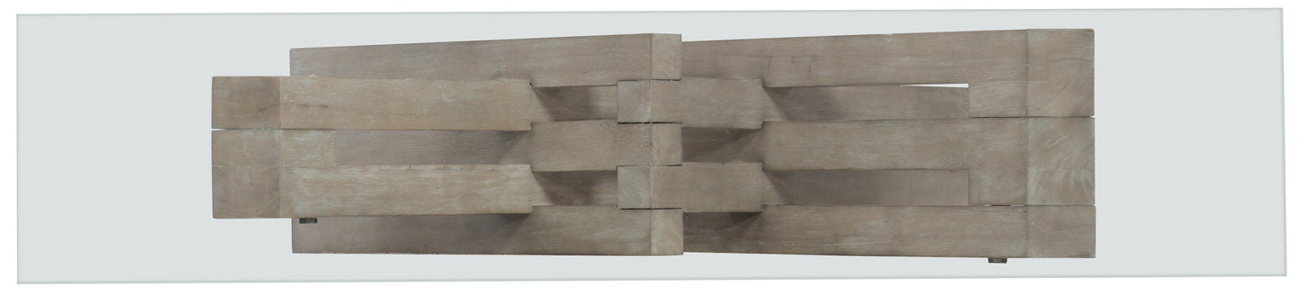 Affinity Glass Top Accent Console