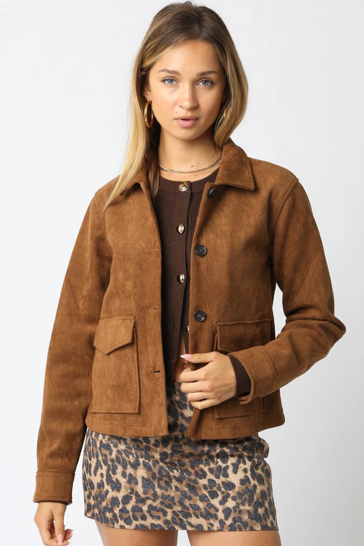 Olivaceous Salma Jacket Carmel Medium