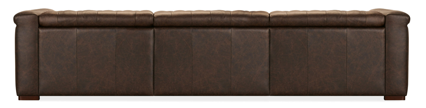 Savion Deux 3 Seat Sofa with Two Power Recliners and Three Power Headrests