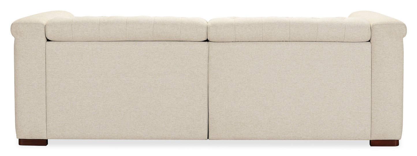 Savion Deux Sofa with Power Recliners and Power Headrests