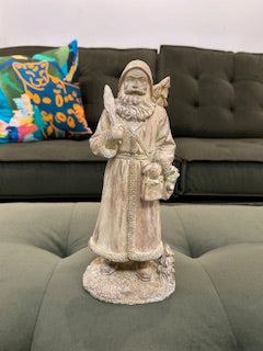 Natural Wood Santa