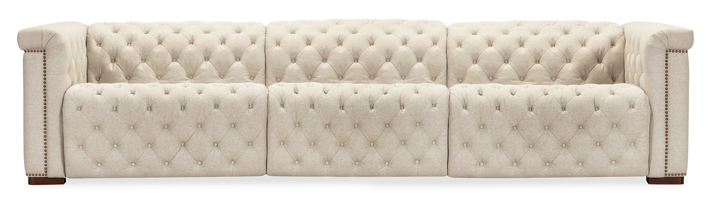 Savion Deux 3 Seat Sofa with Two Power Recliners and Three Power Headrests