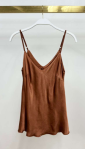 Milio Milano Adjustable Strap Silky Tank Top