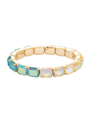 7 Inch Easton Emerald Cut Stretch Bracelet - Coastal Dreams