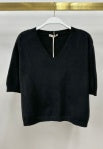 Milio Milano V-Neck Batwing Sleeve Knit Top