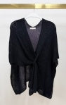 Milio Milano Knit Front Wrap Shawl