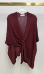 Milio Milano Knit Front Wrap Shawl