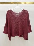 Milio Milano Open Weave V-Neck Crochet Top
