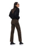 Bayeas High Rise Crop Jeans - Coffee