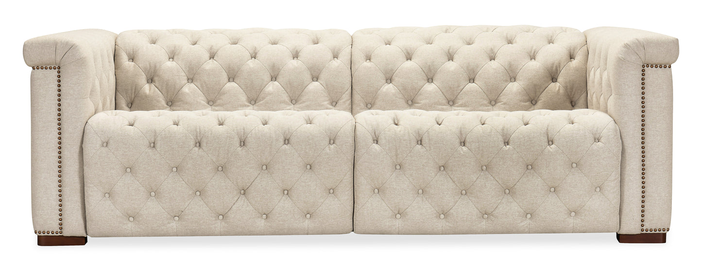 Savion Deux Sofa with Power Recliners and Power Headrests