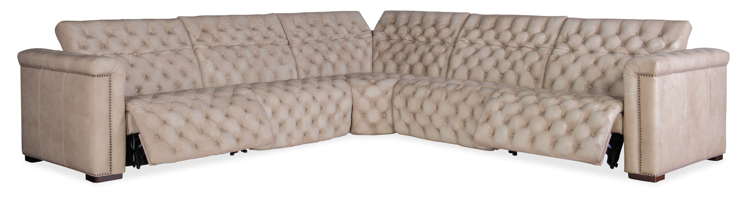 Savion Grandier 5-Piece Sectional with Power Recline & Power Headrest