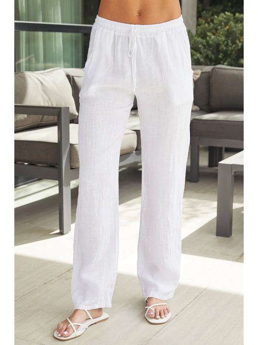 White Linen Pants