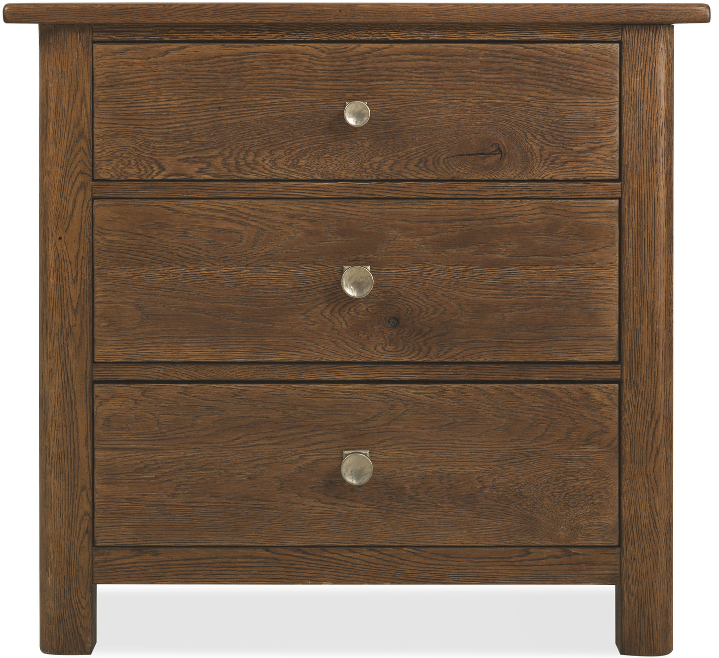 Driftwood Three-Drawer Nightstand