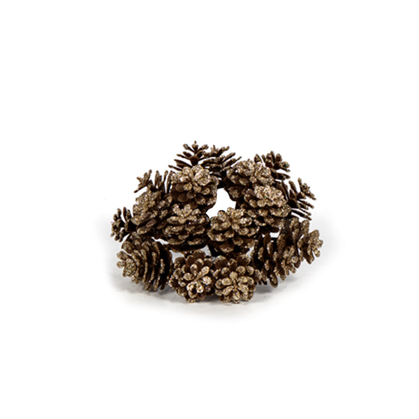 1" Pine Candle Ring Gold