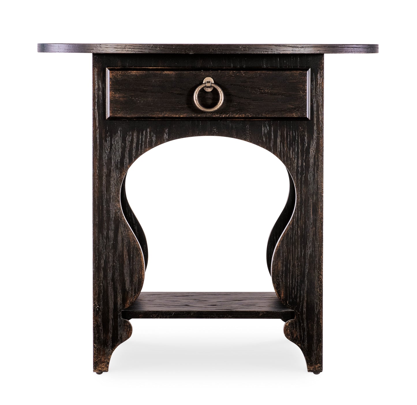 Americana One-Drawer Oval Nightstand