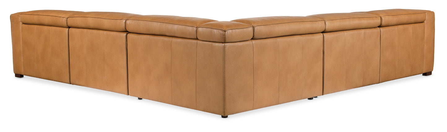 Fresco 5 Seat Sectional with Power Recline & Power Headrest
