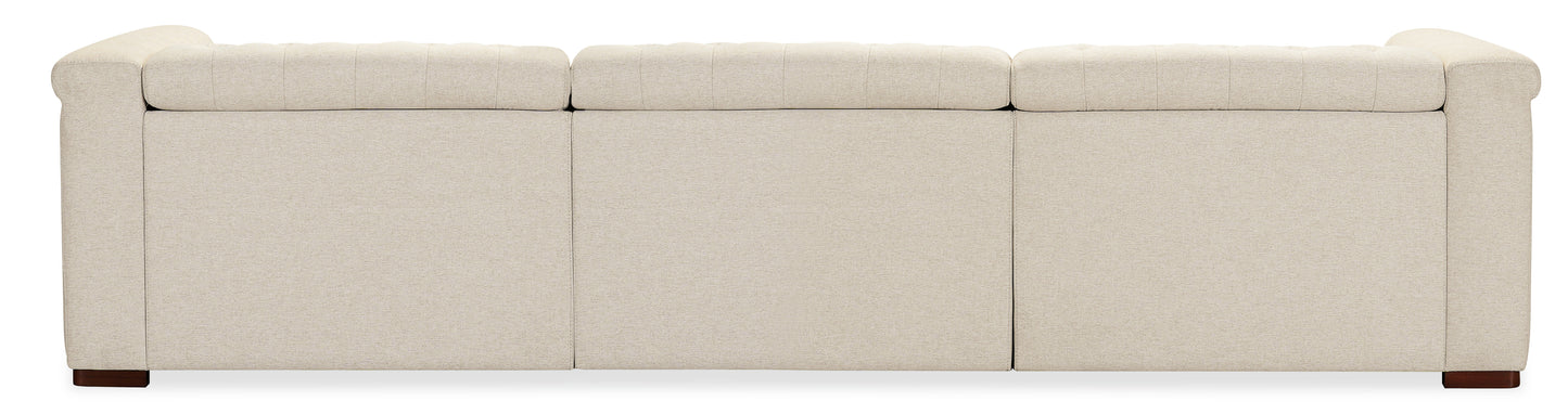 Savion Deux 3 Seat Sofa with Two Power Recliners and Three Power Headrests